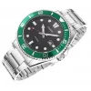 Casio MDV-107D-3AVEF pánske analógové quartzové hodinky, zelený ciferník a oceľový náramok, 200m vodotesnosť