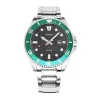 Casio MDV-107D-3AVEF pánske analógové quartzové hodinky, zelený ciferník a oceľový náramok, 200m vodotesnosť