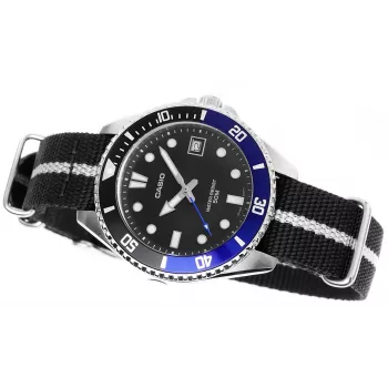 Casio MDV-10C-1A2VEF pánske potápačské hodinky čierna nehrdzavejúca oceľ resin