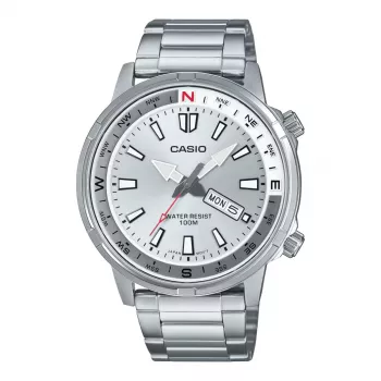 CASIO pánske analógové hodinky MTD130D7AVDF 44 mm nehrdzavejúca oceľ