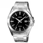 CASIO pánske analógové hodinky MTP-1308D-1A nerezový remienok 43,8mm čierny ciferník