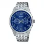 CASIO MTP-E340D-2AVDF pánske analógové quartzové hodinky 42mm oceľ modrý ciferník dátum