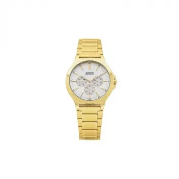CASIO MTP-V300G-9AUDF pánske analógové quartz hodinky, zlatom pokovovaná nerezová oceľ, 41,5 mm