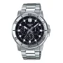 CASIO MTP-VD300D-1E pánske analógové quartz oceľové hodinky 45mm čierny ciferník