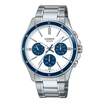 CASIO MTP1374D7A2VD pánske analógové quartz hodinky 47mm oceľ