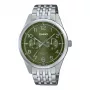 CASIO MTPE340D3AVDF pánske analógové quartz hodinky 42mm ušľachtilá oceľ zelený ciferník