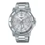 CASIO MTPVD300D-7EUD pánske analógové quartz hodinky 45mm, nerezová oceľ, strieborný ciferník