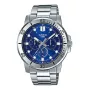 CASIO MTPVD300D2EUD pánske analógové quartzové hodinky 45mm oceľ modrý ciferník