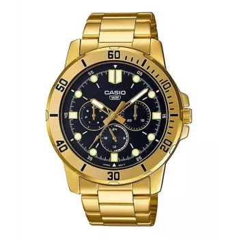 CASIO MTPVD300G1EUD pánske analógové quartz hodinky 45 mm nerezová oceľ zlatý tón