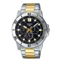 CASIO MTPVD300SG1EU pánske analógové quartzové hodinky 45mm oceľ dvojfarebné strieborná/zlatá
