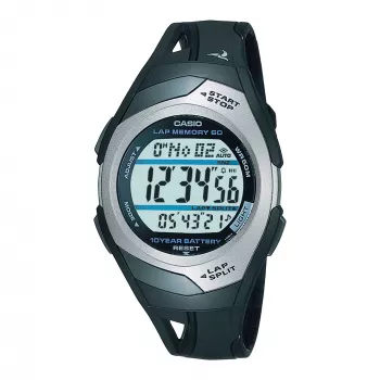 CASIO STR-300C-1VEF unisex digitálne hodinky 35,2mm živica čierna