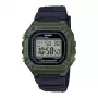 CASIO W-218H-3AVDF digitálne hodinky - zelená živica, vodotesnosť 50m, LED podsvietenie