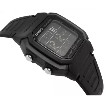 Casio W-800H-1BVES pánske digitálne hodinky - 100m vodotesné, kremenný strojček