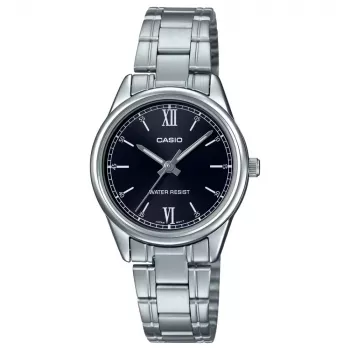 CASIO dámske analógové quartz hodinky LTP-V005D-1B2 34mm strieborná nehrdzavejúca oceľ