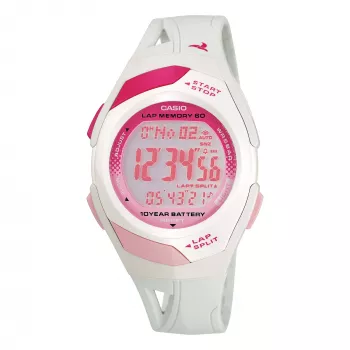 CASIO dámske digitálne hodinky STR-300-7EG 35,2 mm strieborná živica