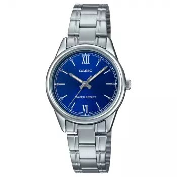CASIO dámske analógové quartz hodinky LTP-V005D-2B2 34 mm oceľ modrý ciferník