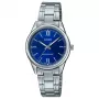 CASIO dámske analógové quartz hodinky LTP-V005D-2B2 34 mm oceľ modrý ciferník