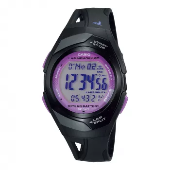 CASIO dámske digitálne hodinky STR-300-1CEG 35,2 mm čierna živica