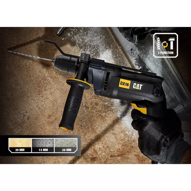 CATERPILLAR DX16 káblová príklepová vŕtačka 850W