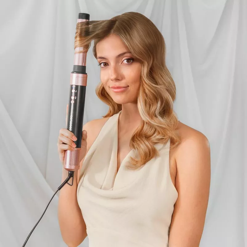 Cecotec Bamba CeramicCare 14-in-1 AirGlam Hot Air multi-styler čierna