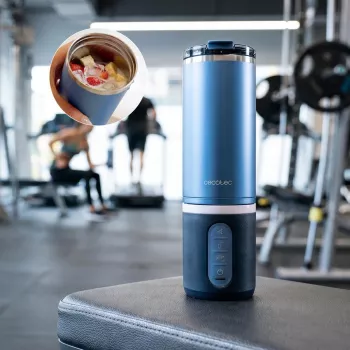 Cecotec mixér Power Titanium Shake2Go prenosný 180 W nádoba bez BPA 0,6 L Dark Steel