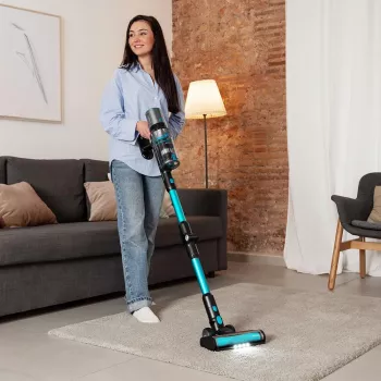 Cecotec Conga Rockstar 2500 Thunder Pet Flex káblový vysávač 400W 33,6V 65min čierna/modrá