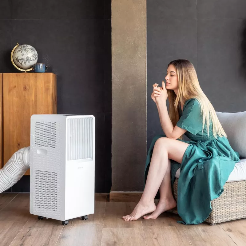 Cecotec mobilná klimatizácia ForceClima 7550 Style Connected, 7000 BTU/h, biela, Wi-Fi, diaľkový ovládač
