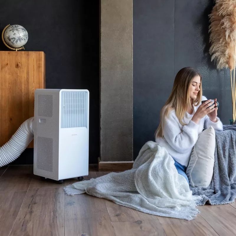 Cecotec mobilná klimatizácia ForceClima 7550 Style Connected, 7000 BTU/h, biela, Wi-Fi, diaľkový ovládač