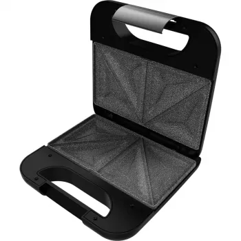 CECOTEC Rock'nToast Classic+ sendvičovač (nehrdzavejúca oceľ/čierna, 800 W, pre 2 osoby)