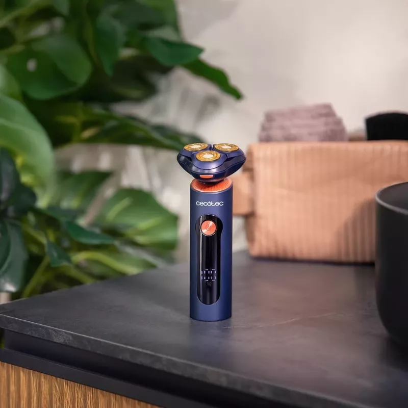 Cecotec holiaci strojček PrecisionCare Aluminium Pro, výdrž 80 min, mokré a suché holenie, modrá