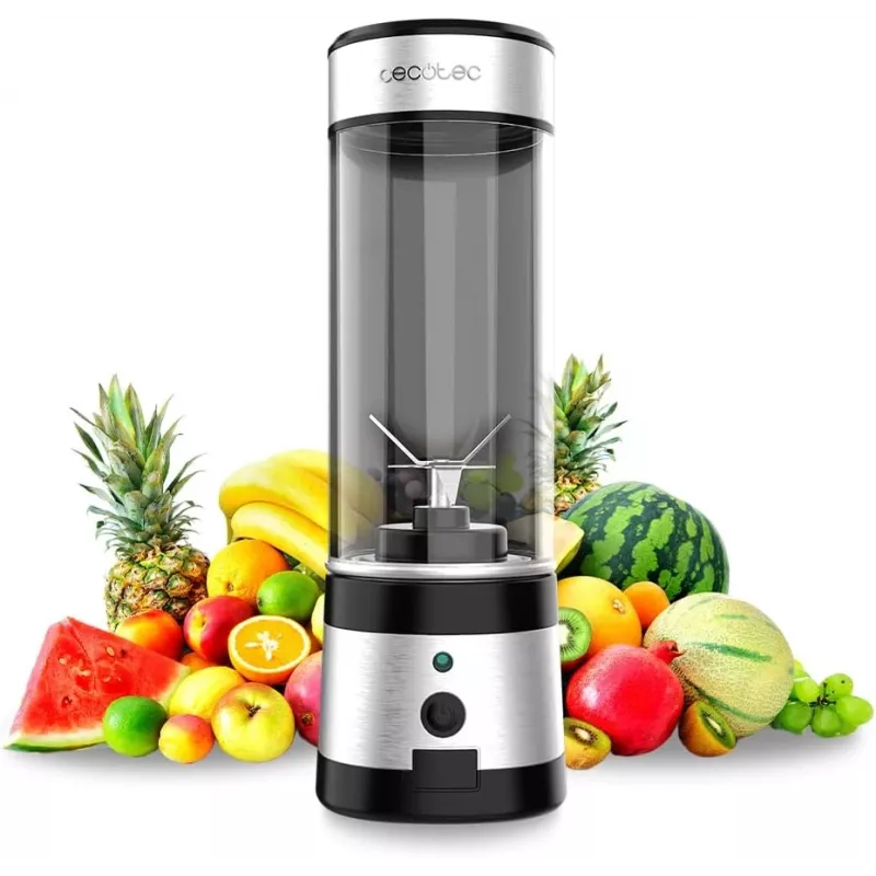 Cecotec Smoothie Blender WanderlustMix USB prenosný 126 W 0,4 L drvič ľadu inox