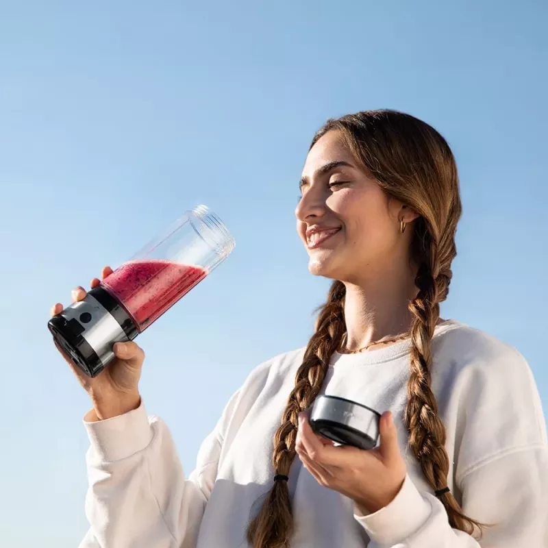 Cecotec Smoothie Blender WanderlustMix USB prenosný 126 W 0,4 L drvič ľadu inox