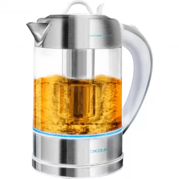 CECOTEC ThermoSense 370 Clear rýchlovarná kanvica (nerez/transparentná, 2200 W, 1,7 L)