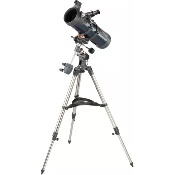 Celestron Astromaster 130EQ Reflektorový teleskop 33x čierna, modrá, sivá