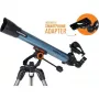 Celestron Inspire 70AZ refraktorový teleskop 35-násobné zväčšenie čierna, modrá