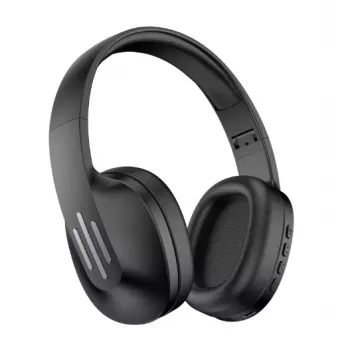 Celly FLOWBEAT Over-Ear slúchadlá s mikrofónom - čierna
