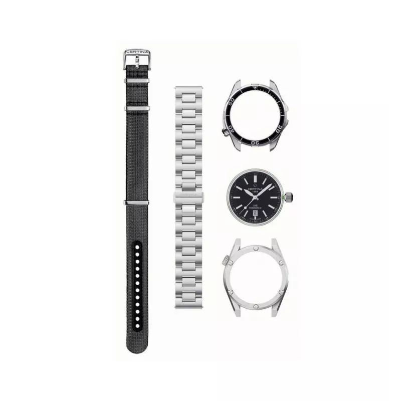 CERTINA DS Action Diver Automatic 43mm čierny ciferník remienok NATO C041407190510