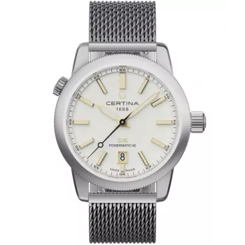 CERTINA DS Action Diver pánske automatické hodinky 43 mm strieborný ciferník sivý NATO remienok C041407190310