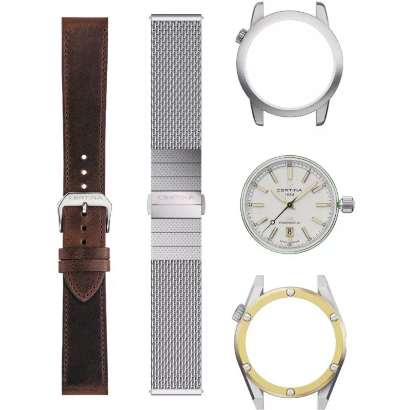 CERTINA DS Action Diver pánske automatické hodinky 43mm strieborný ciferník sivý NATO remienok C041407190310