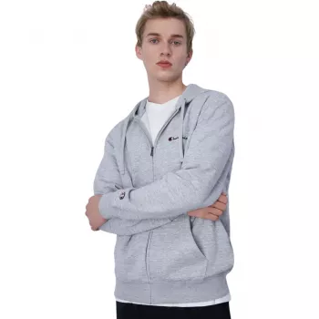 Champion pánska mikina s kapucňou na zips sivá EM021 veľkosť S