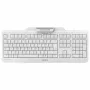 CHERRY Smart Board 1150 KB RSFlat Káblová mechanická klávesnica s MSR, USB, plná veľkosť, biela (QWERTZ)