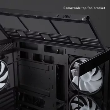 Chieftec Vista Max GX-30B-OP Mid Tower ATX skriňa so 4x ARGB ventilátormi a temperovaným sklom, čierna