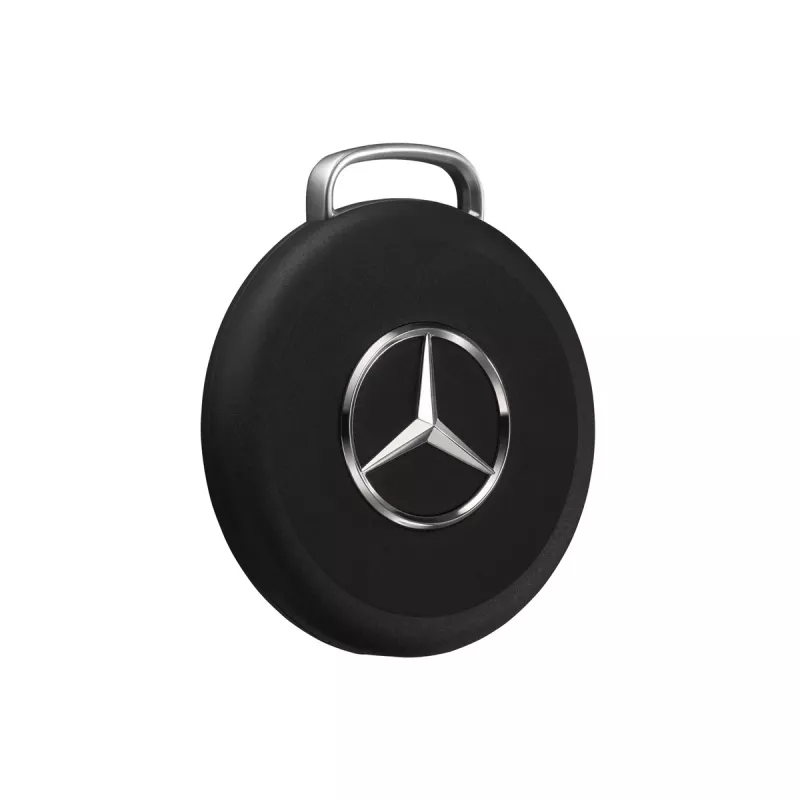 Chipolo LOOP Mercedes – nabíjateľný Bluetooth tracker so silikónovým pútkom pre iOS & Android, čierna