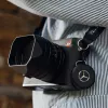 Chipolo LOOP Mercedes – nabíjateľný Bluetooth tracker so silikónovým pútkom pre iOS & Android, čierna