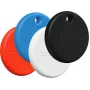Chipolo POP – Bluetooth tracker s vymeniteľnou batériou pre iOS & Android, balenie 4 ks - čierna, biela, červená, modrá