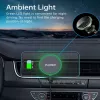 CHOETECH T204-F magnetický držiak do auta s 15W bezdrôtovým nabíjaním - čierny