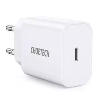 CHOETECH USB napájací zdroj Type-C PD 20W biely