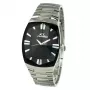 CHRONOTECH CT7065M-02M Pánske analógové quartz hodinky 36 mm nerez oceľ čierny ciferník strieborný náramok