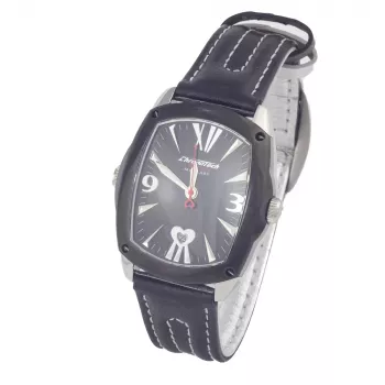 CHRONOTECH CT7696L-12 Prisma Unisex quartz hodinky 34 mm biely ciferník biely kožený remienok
