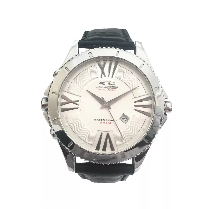 CHRONOTECH MAN CT7636M-01 48 mm nehrdzavejúca oceľ quartz chronograph hodinky